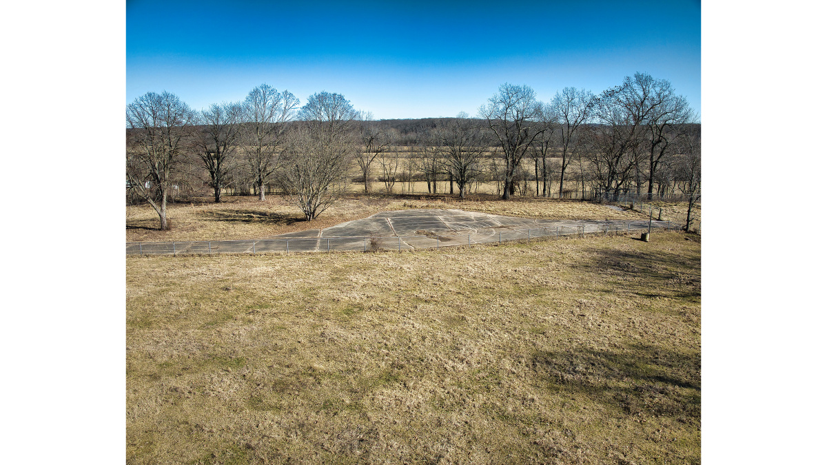 View just west of the former homesite looking east.